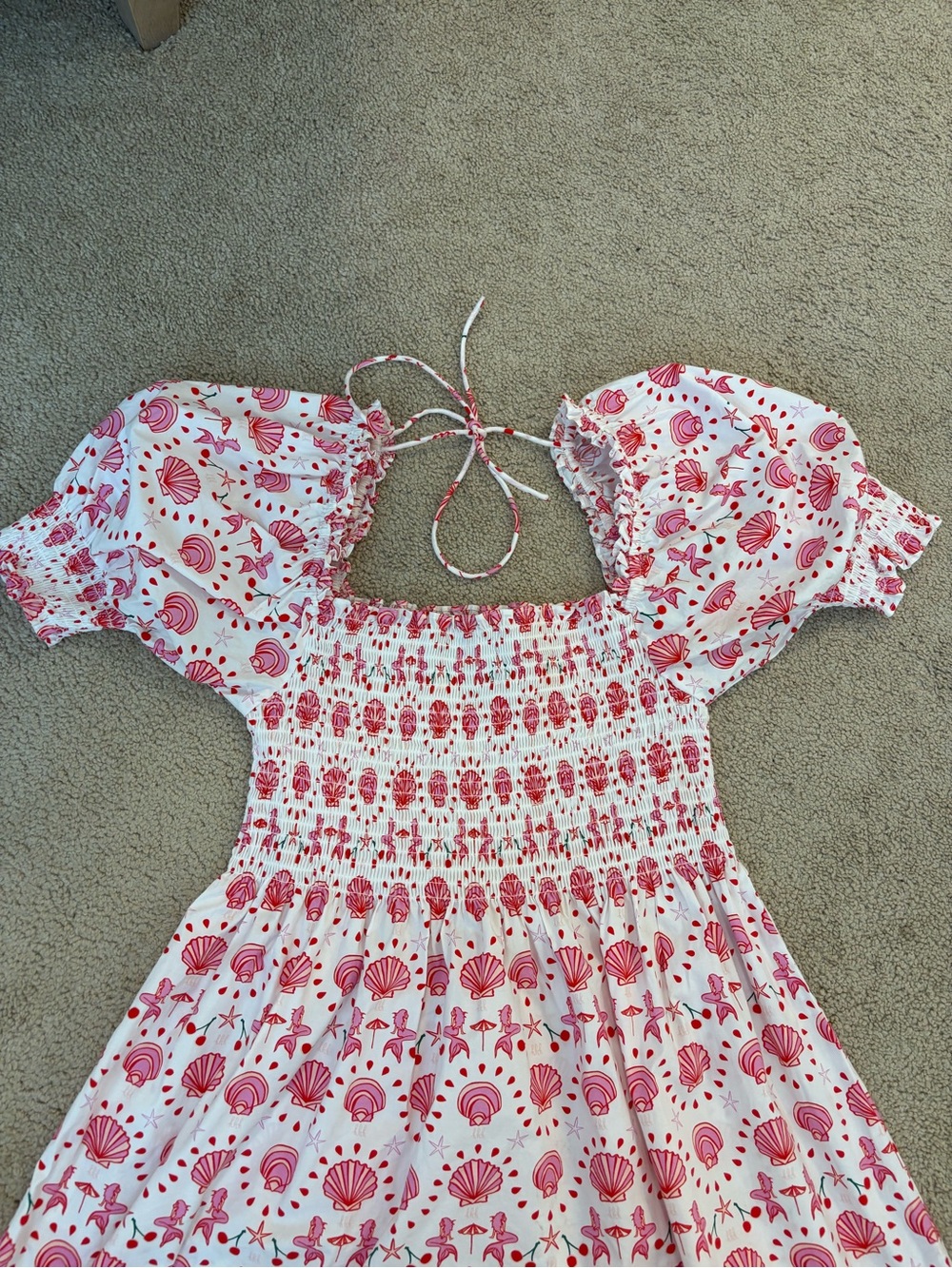 ⁠Hill House Home The Athena Nap Dress Mermaid Print Mini Dress Size XS - Picture 5 of 11